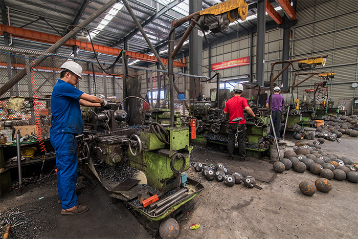 泉州网架配件车间